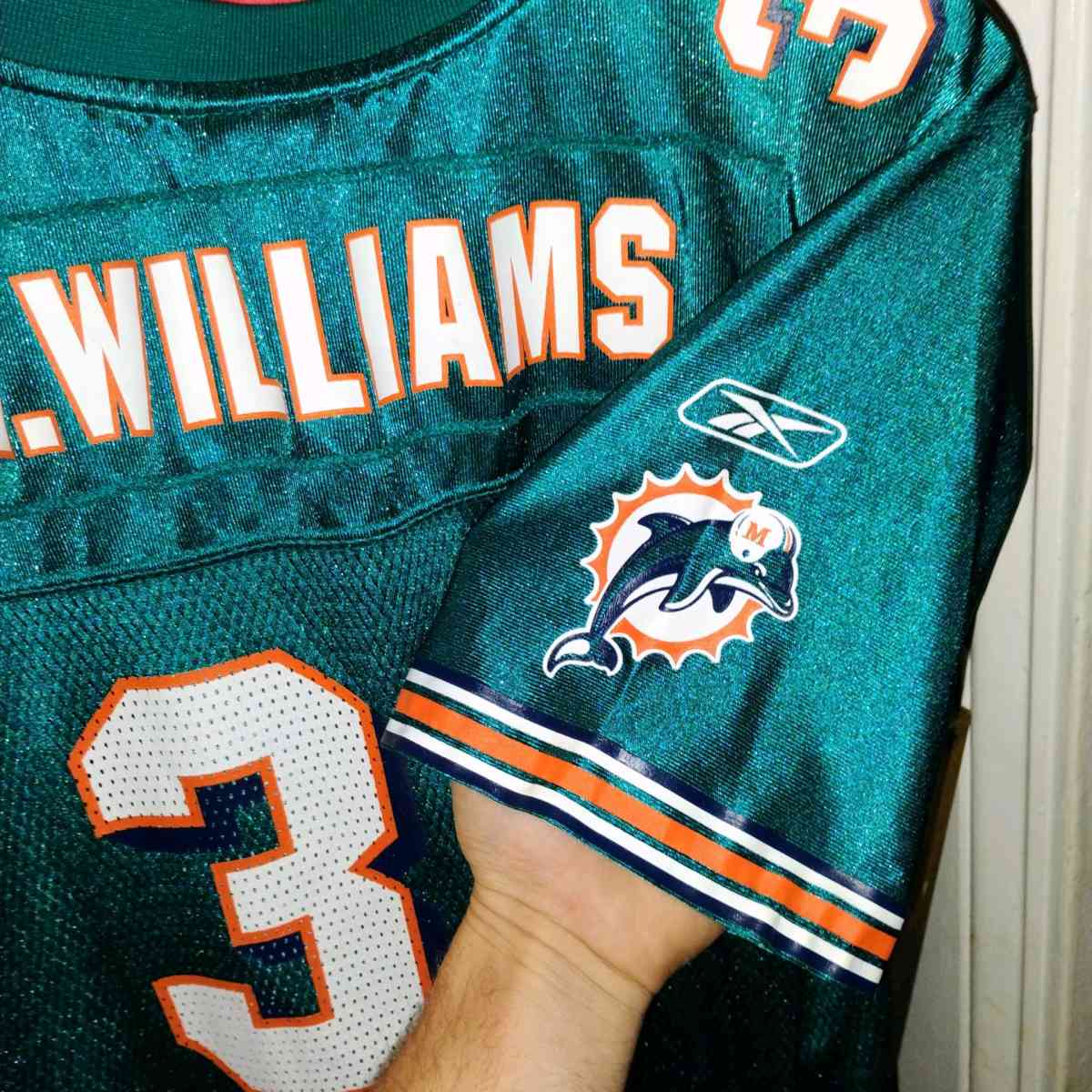 Ricky Williams Miami Dolphins throw back jersey
