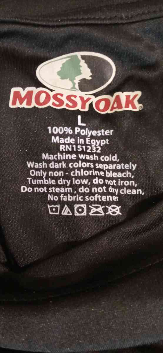 Mens Mossy Oak DriFit Short Sleeve Tshirt Large