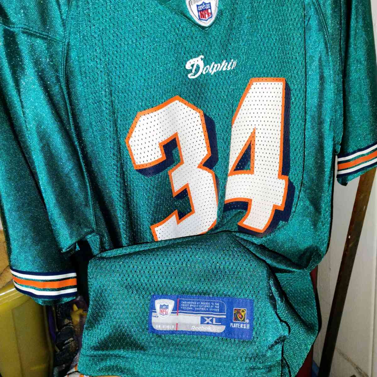 Ricky Williams Miami Dolphins throw back jersey
