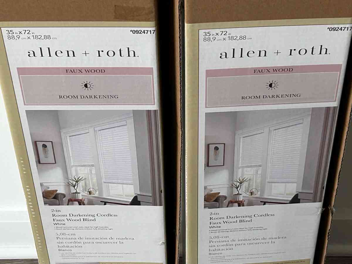 Allen Roth Room Darkening Blinds - Philadelphia, Pennsylvania - FleaMarketBay