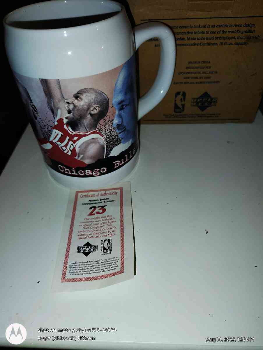 Vintage Michael Jordan Tankard Mug