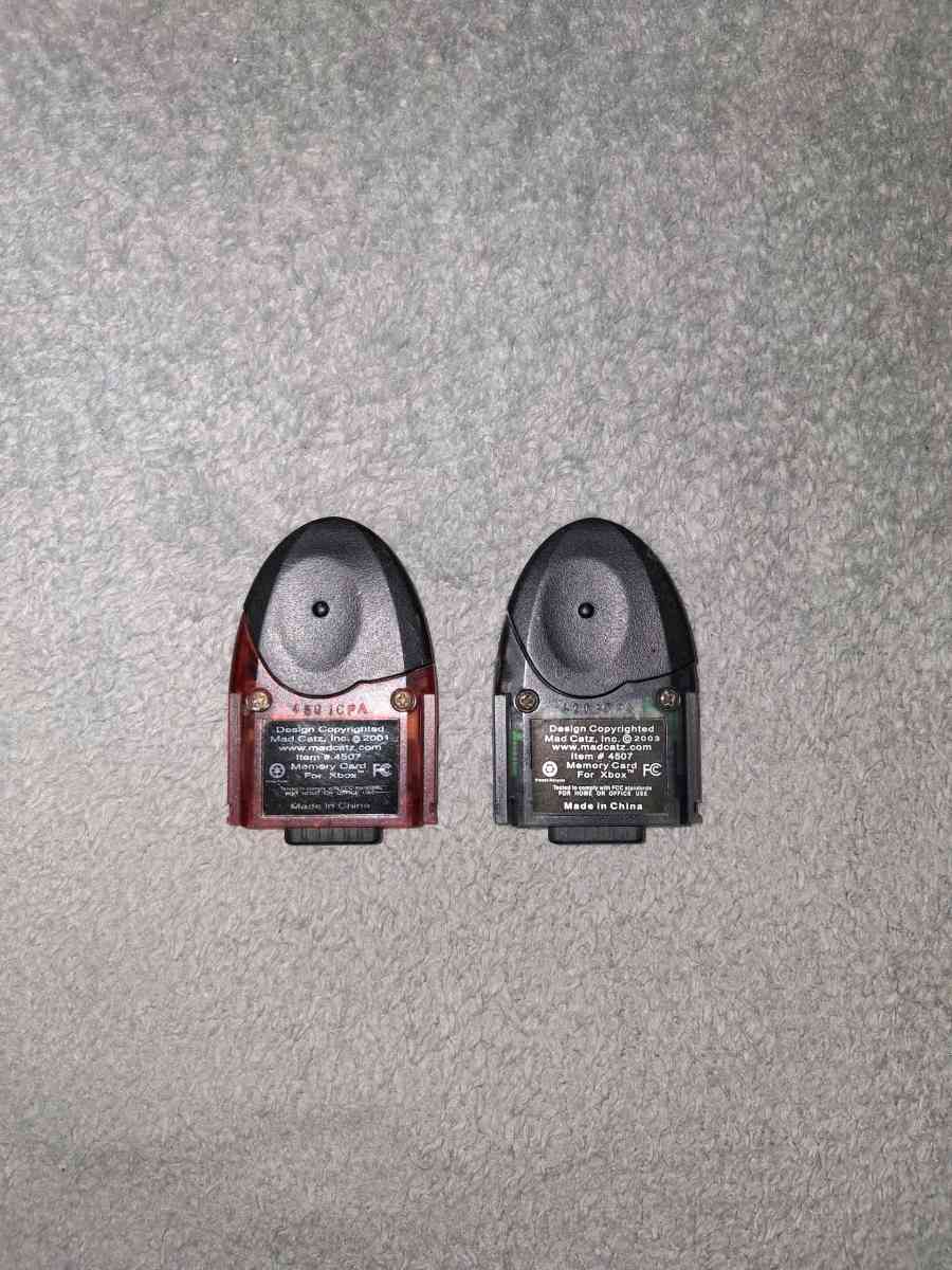 2 Xbox Memory Cards for Original Xbox - North Hollywood, California - FleaMarketBay