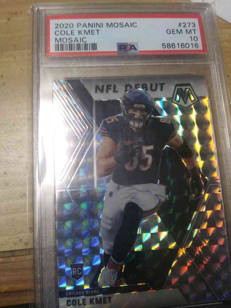 Cole kmet psa 10 football card