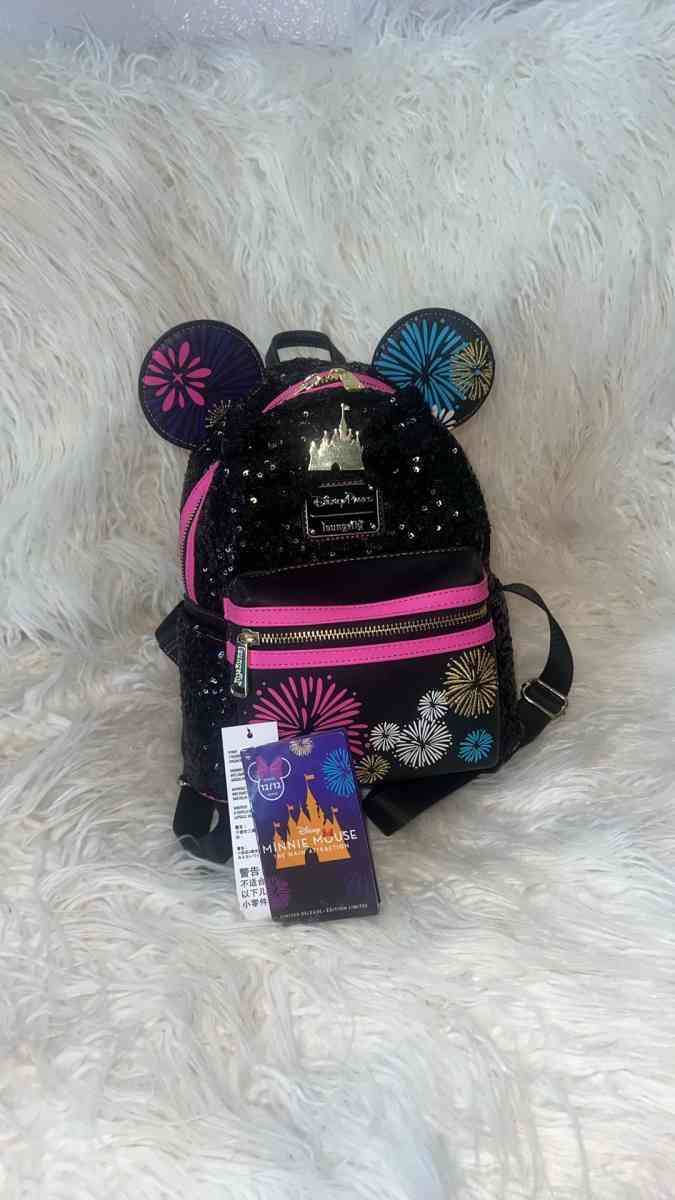 Minnie Mouse Main Attraction Nighttime Fireworks Castle Loun