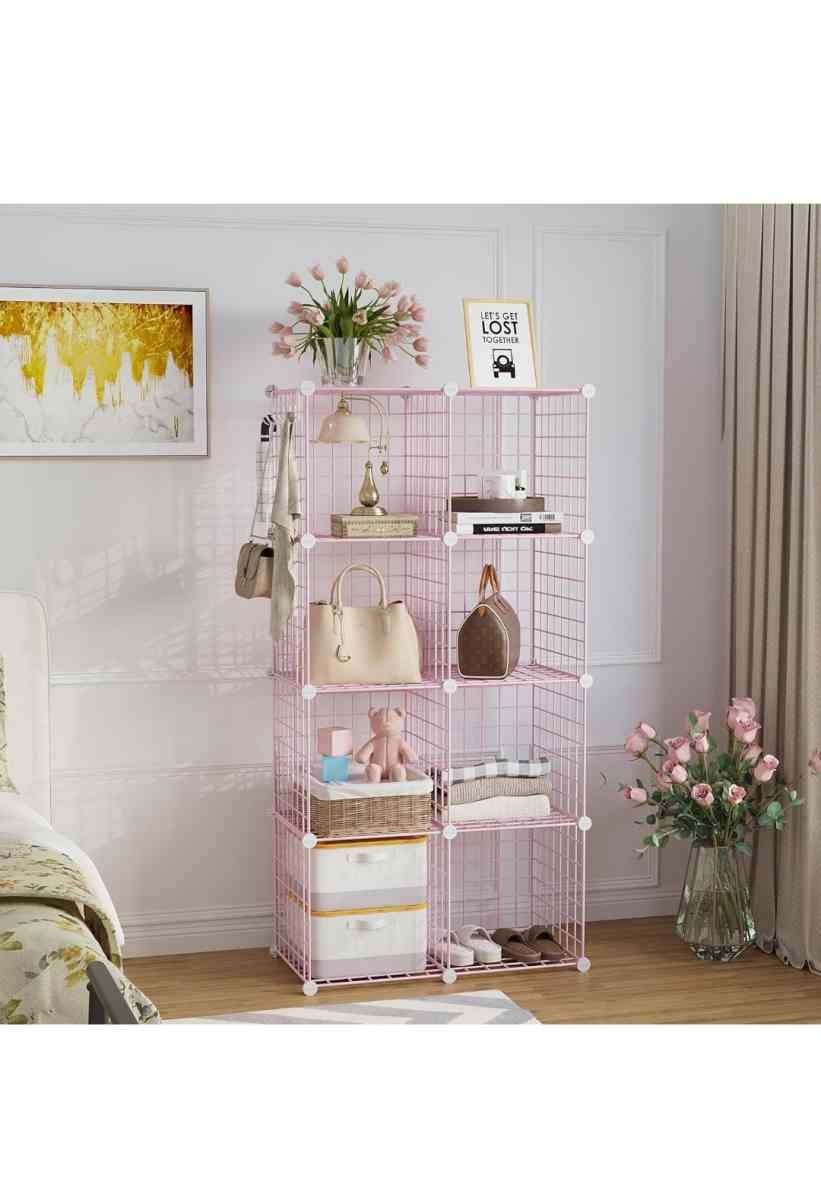 Metal Wire 8 Cube Organizer