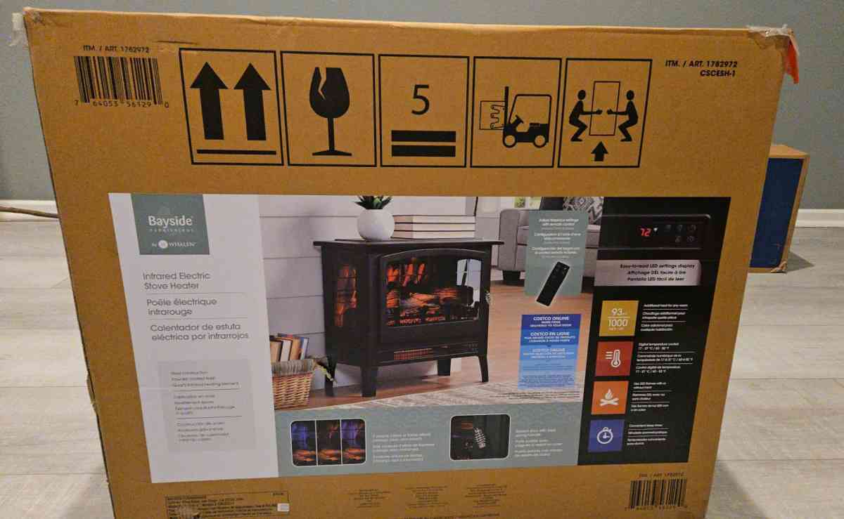 2 BrandNew Bayside Furnishings Infrared Electric Stove Heate