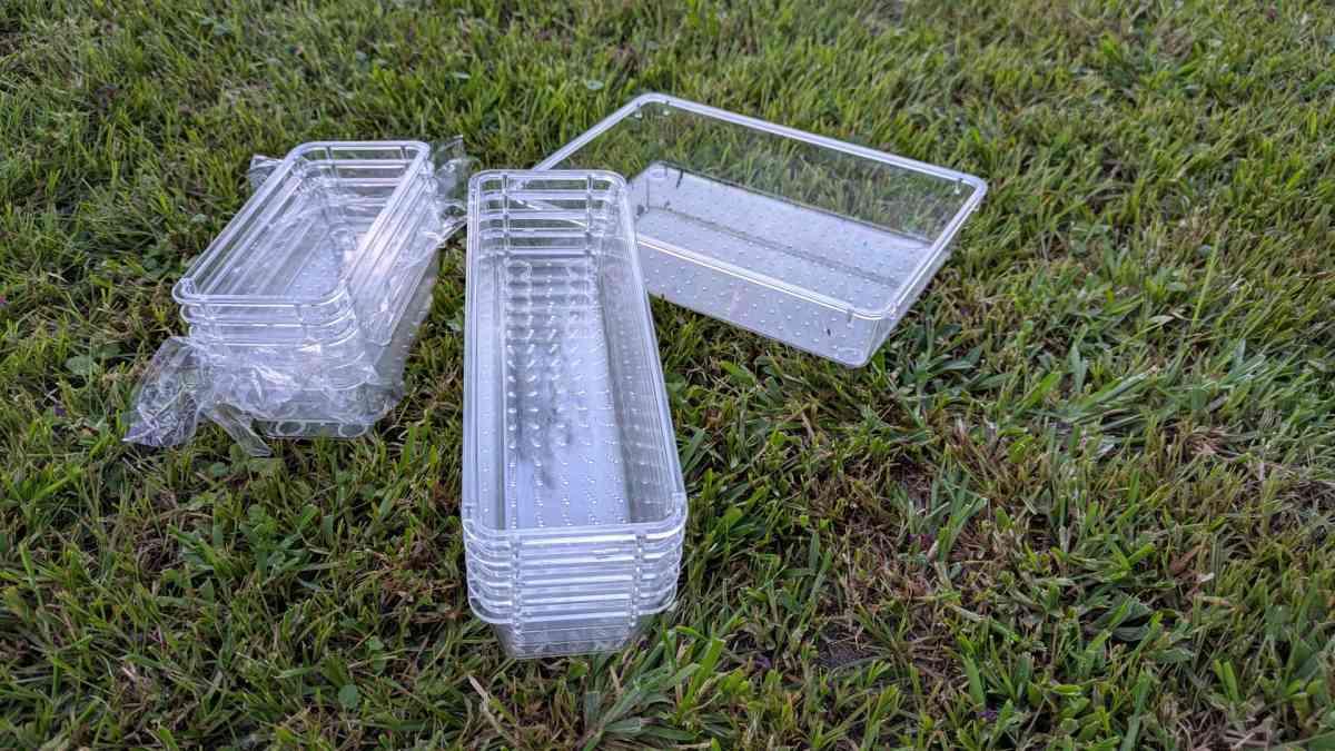 clear organizer trays