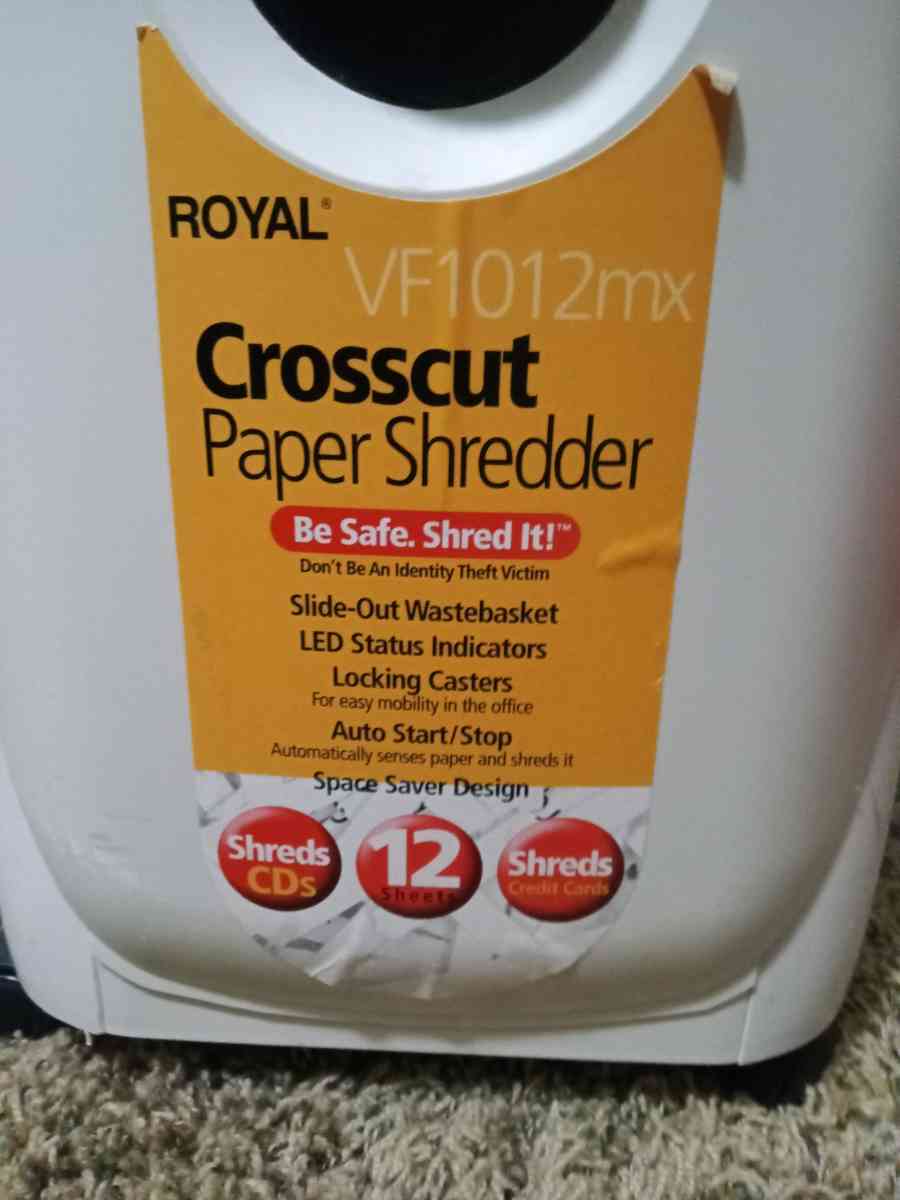 Crosscut paper shredder