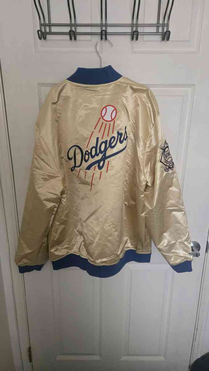 Mitchelle and Ness Dodgers jacket gold