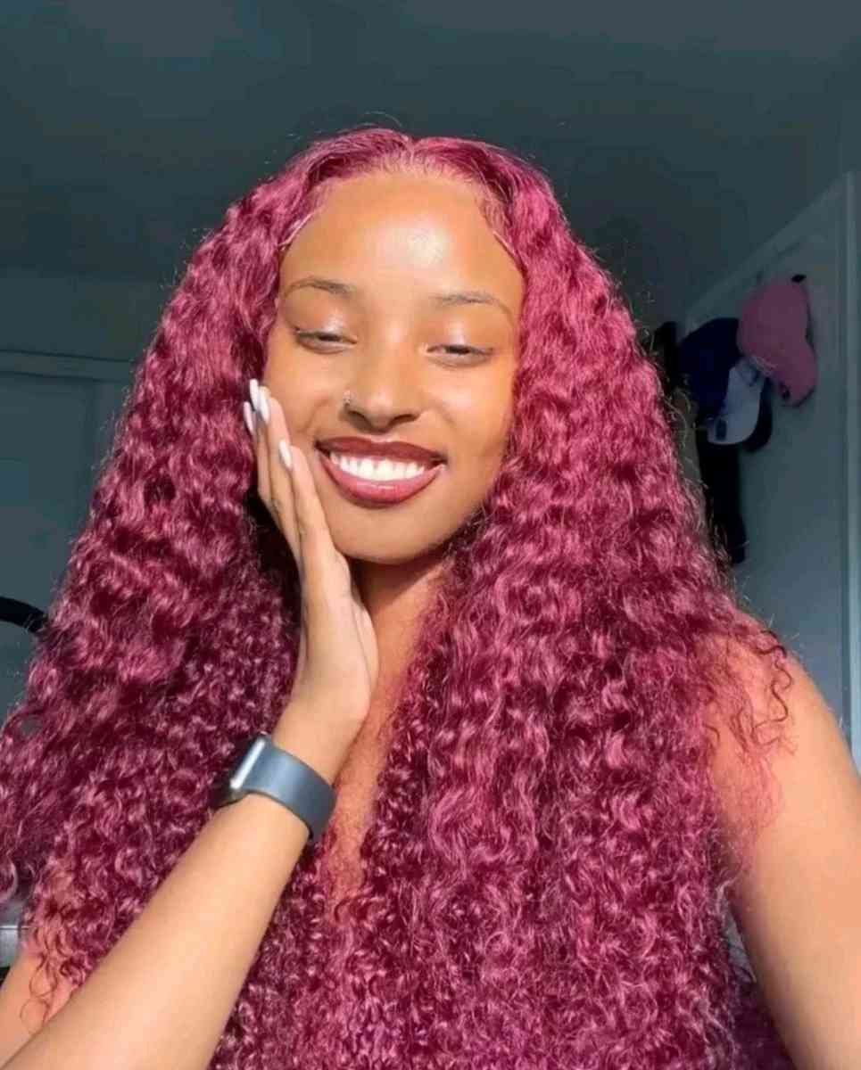 RedBurgundy Synthetic Wig