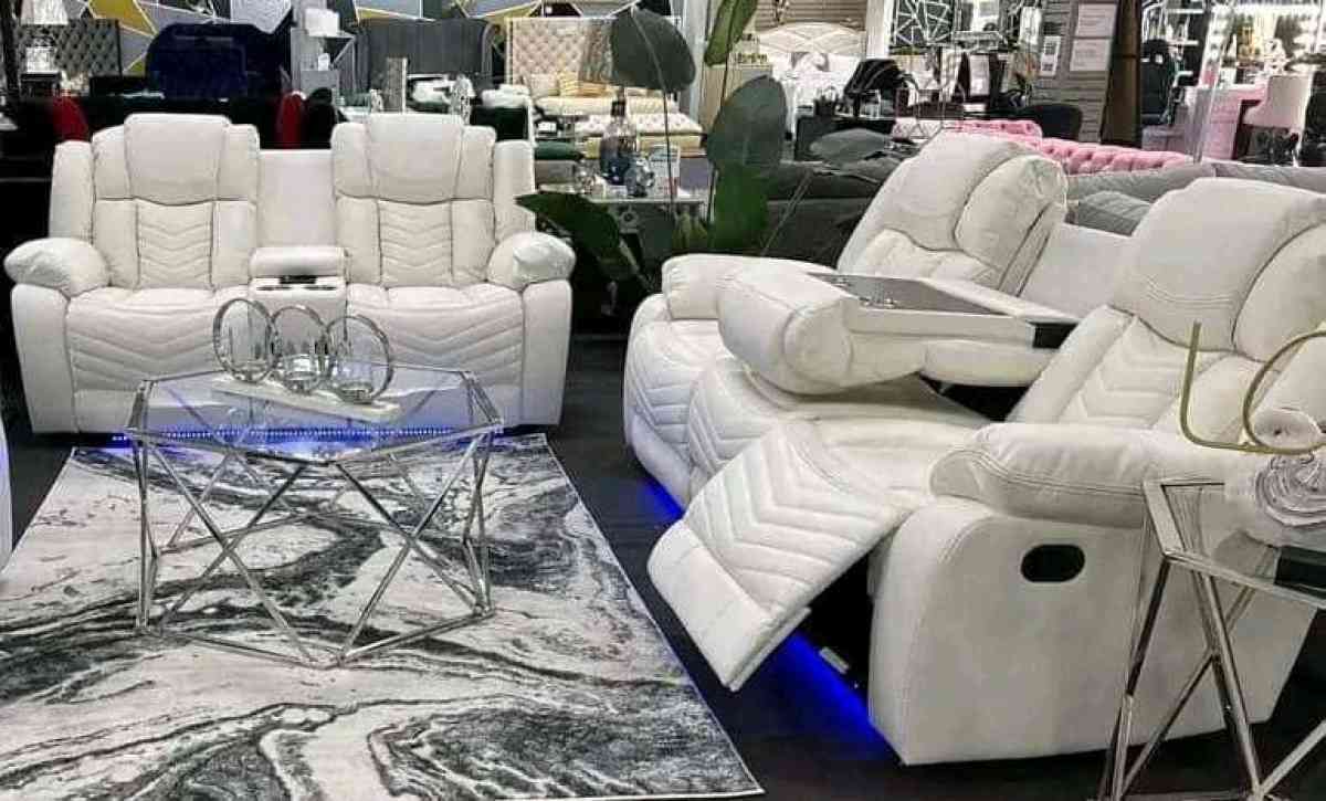 Set de reclinables elctricos Sofa y Loveseat