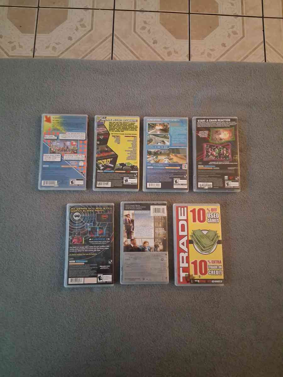 7 PSP Games and PSP UMD Videos for PlayStation Portable PSP