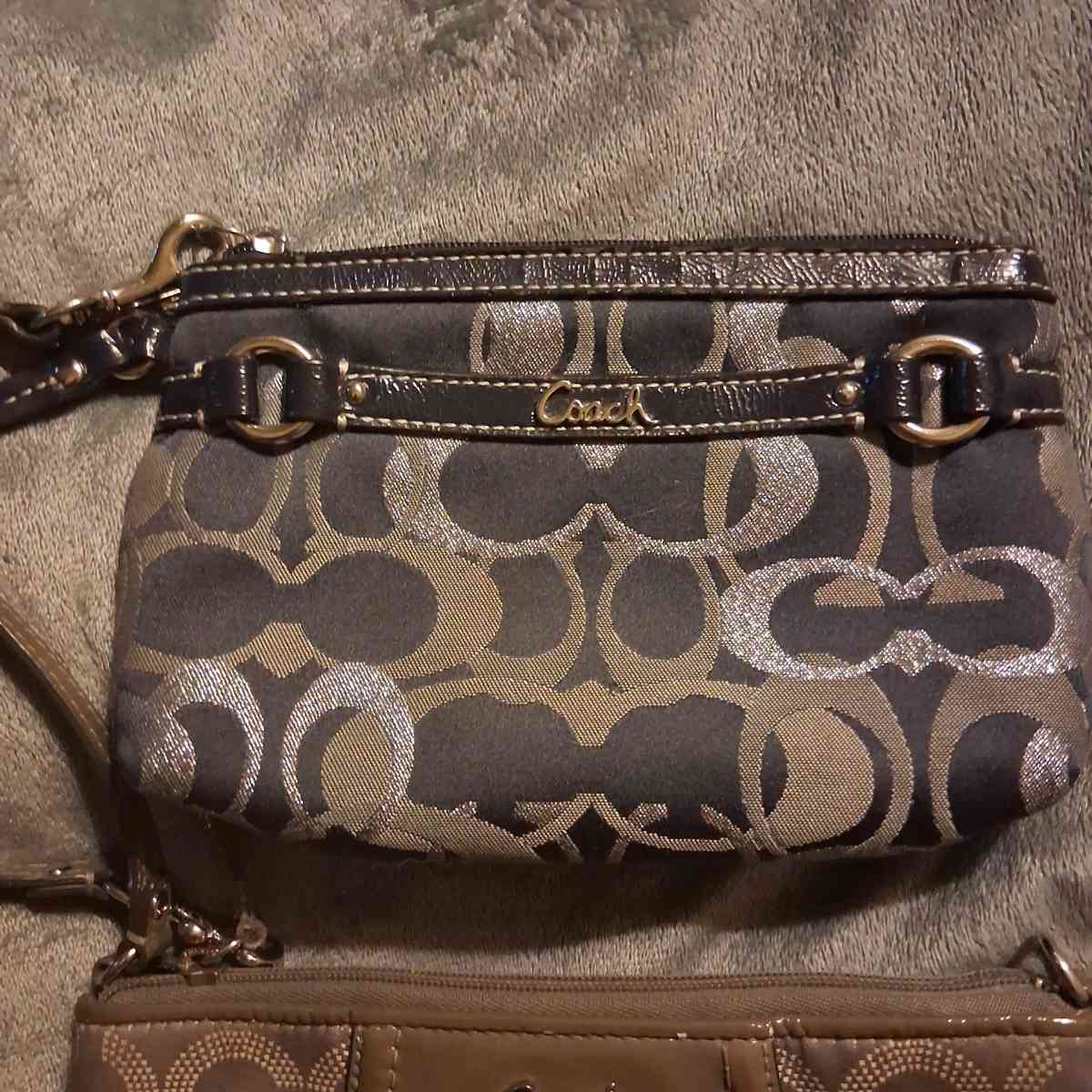 NWOT SET OF 3 VINTAGE COACH Vintage Wristlets  ID LANYARD