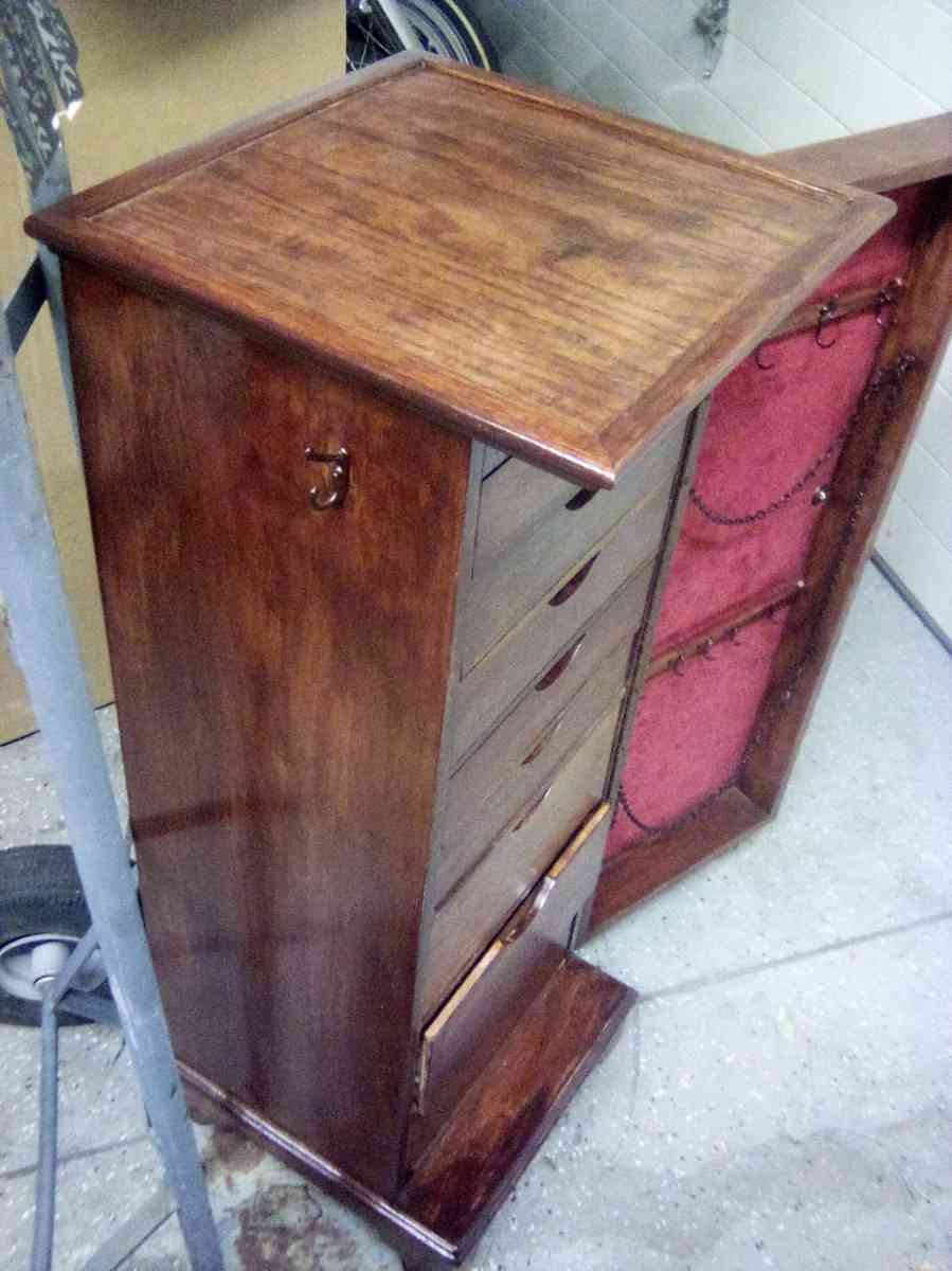 refinished unisex jewelry cabinet