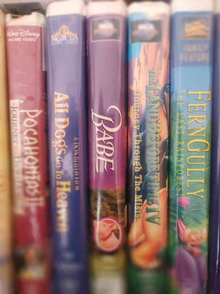 Disney Vintage VHS Tapes Bulk Media Lot of 13 Classic Kids M