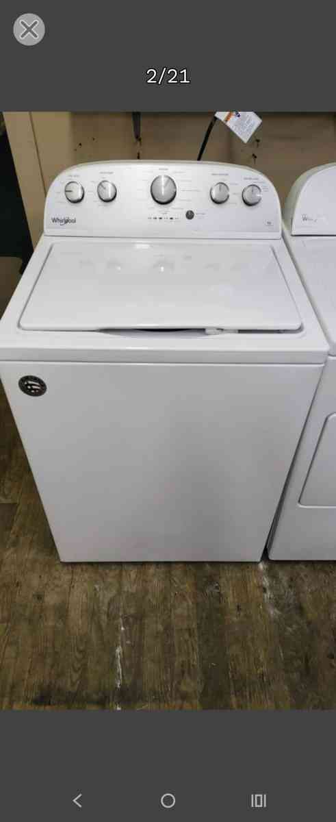 WHIRLPOOL WHITE TOPLOAD WASHER ELECTRIC DRYER SET - New Castle, Pennsylvania - FleaMarketBay