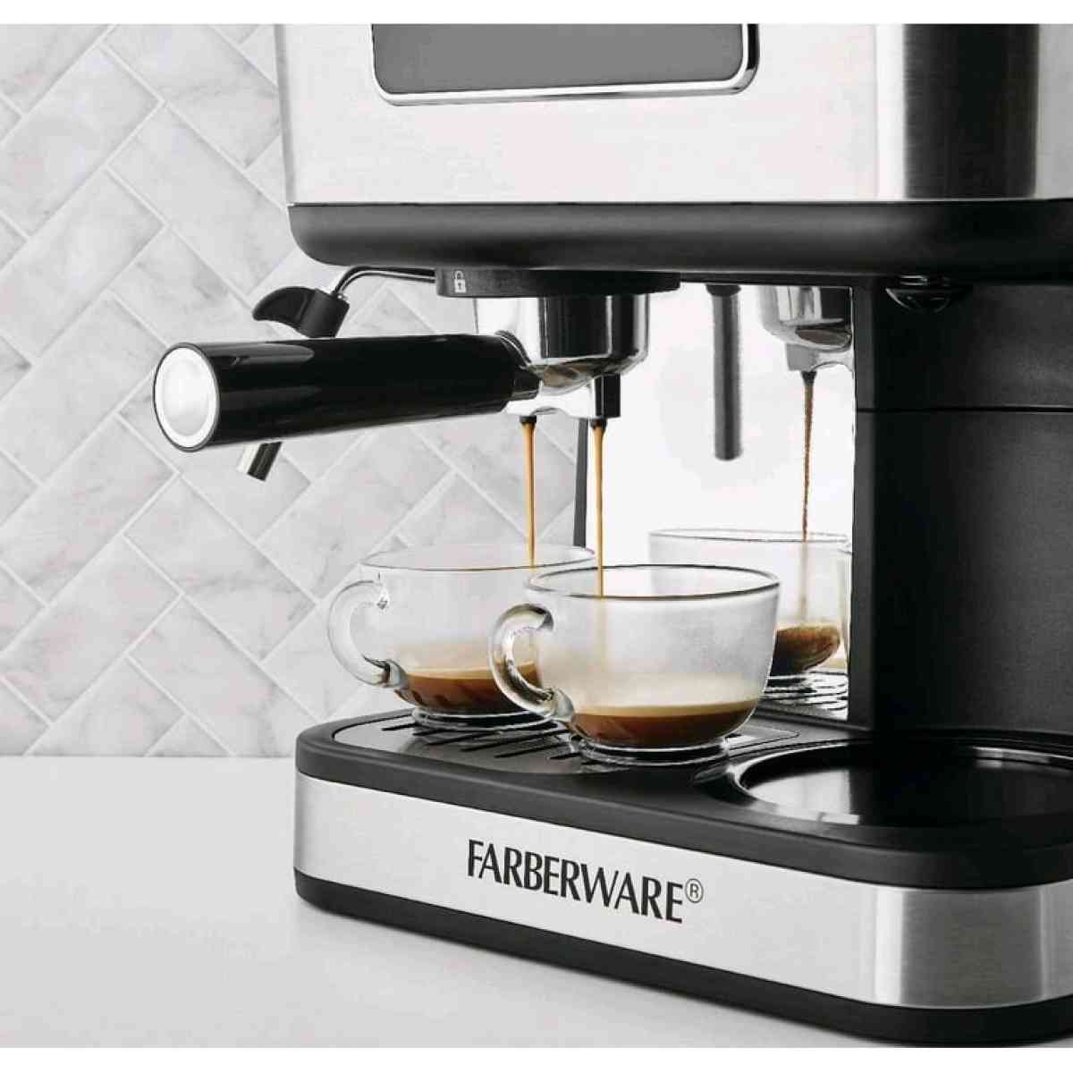 FARBERWARE DUAL BREW 10 CUP COFFEE  ESPRESSO MAKER TOUCHSCRE