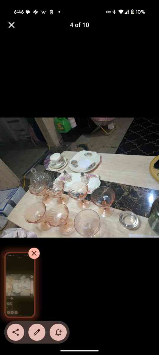 knick knacks china Corning ware