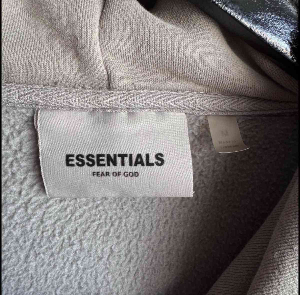 Fog Grey Essentials Hoodie