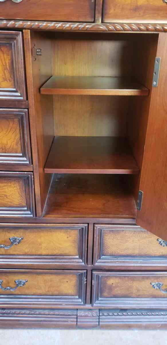 California king bed and Dresser