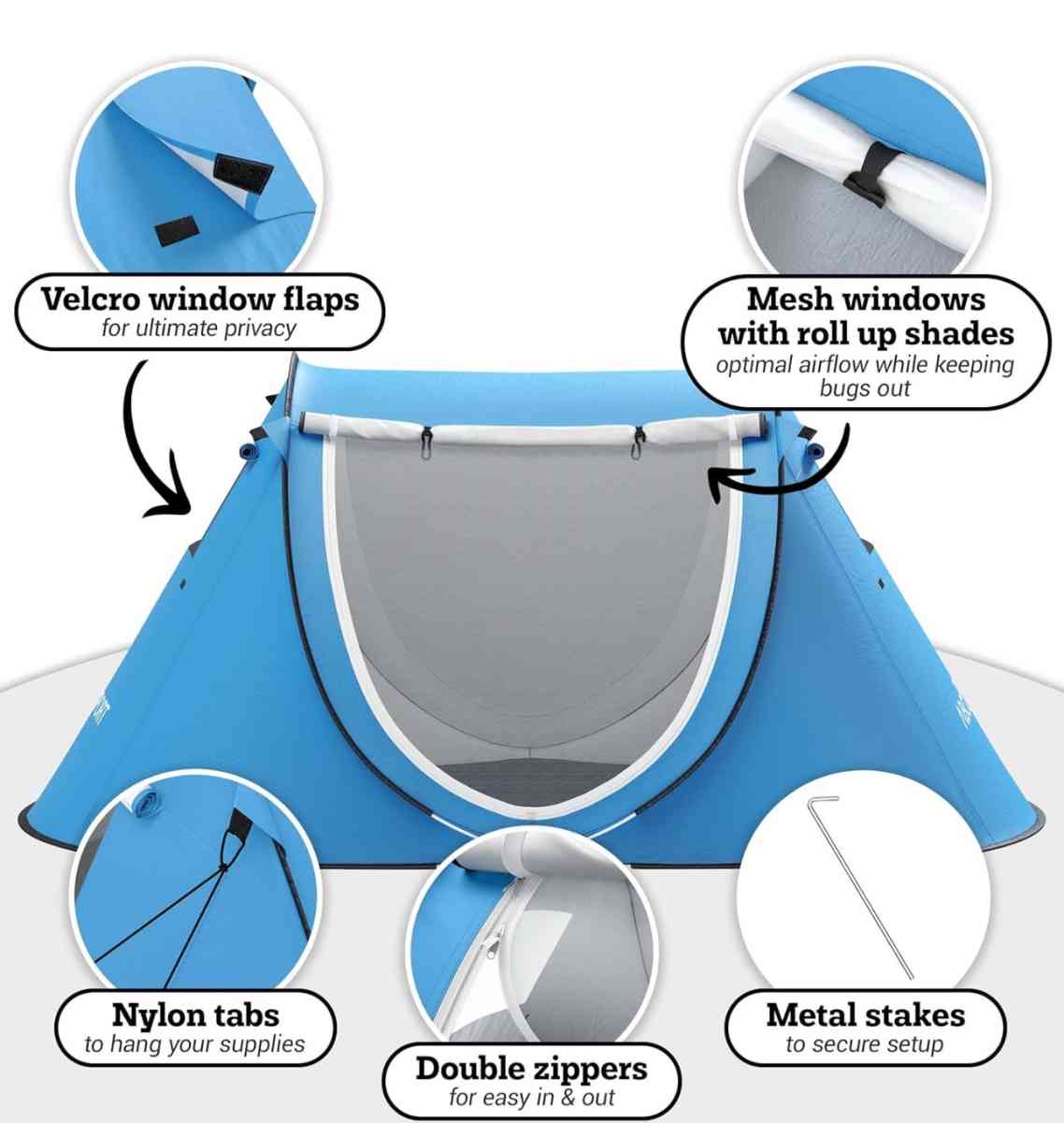 Abco Tech Pop Up Tent  Portable Tent for Camping