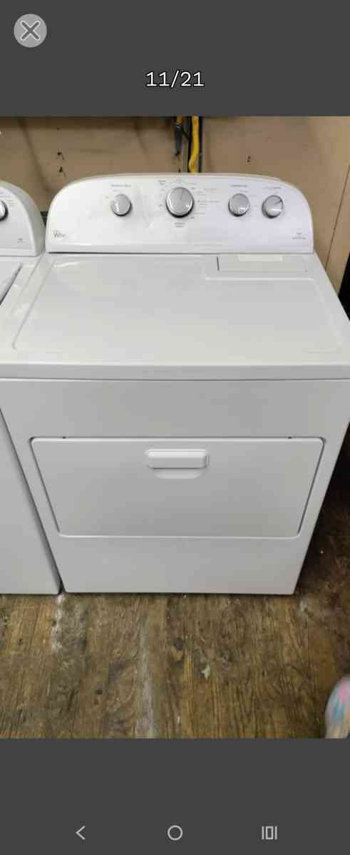 WHIRLPOOL WHITE TOPLOAD WASHER ELECTRIC DRYER SET - New Castle, Pennsylvania - FleaMarketBay