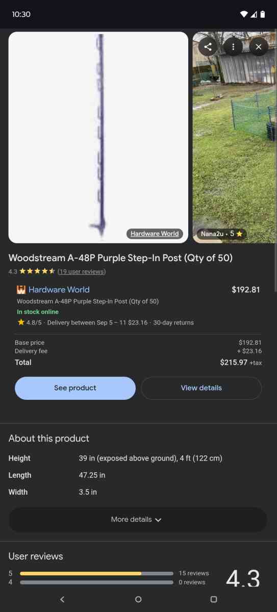 Step in fence posts save over 100