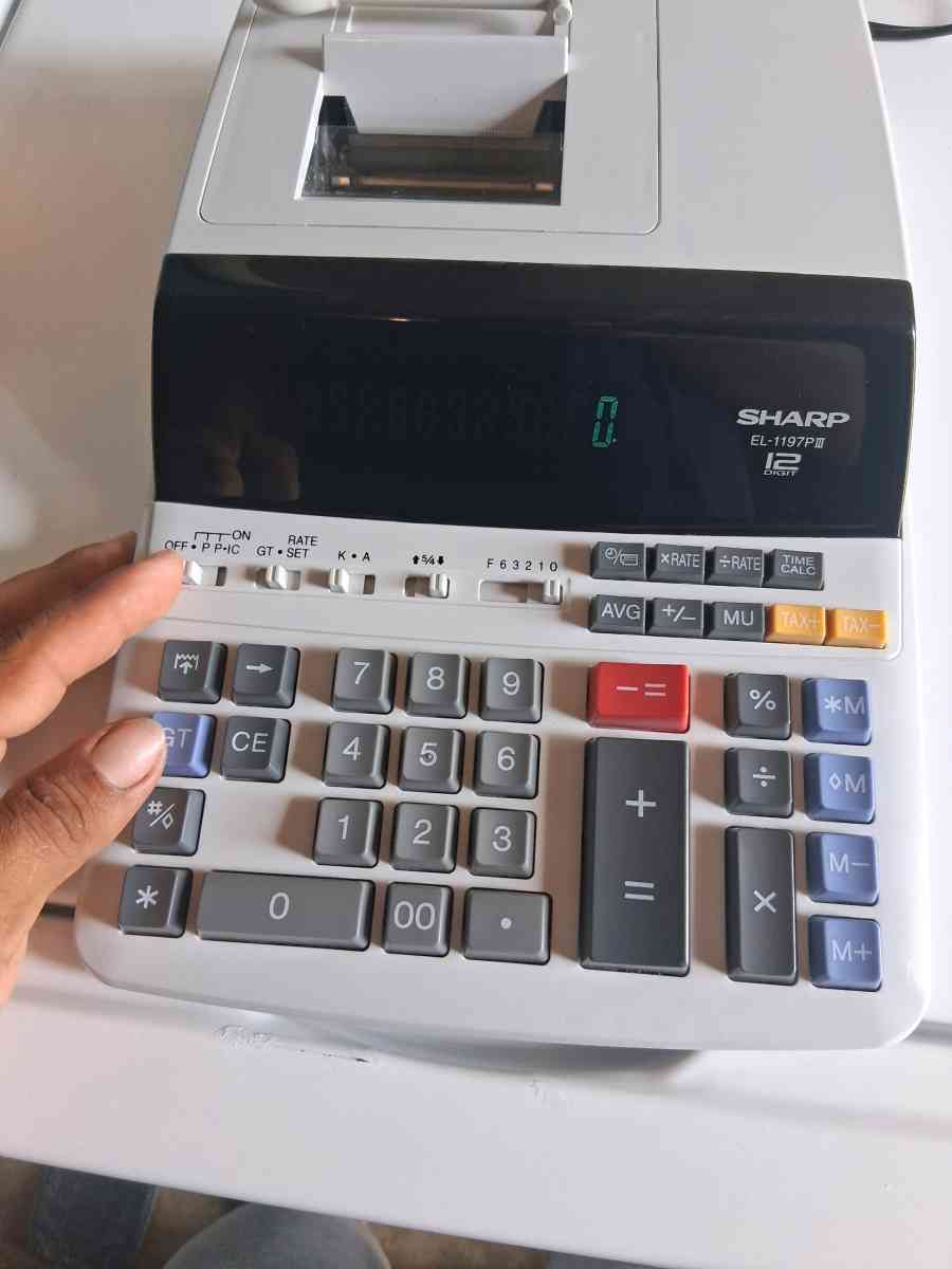 Sharp EL1197PIII Heavy Duty Electronic Printing Calculator 1 - Broken Arrow, Oklahoma - FleaMarketBay