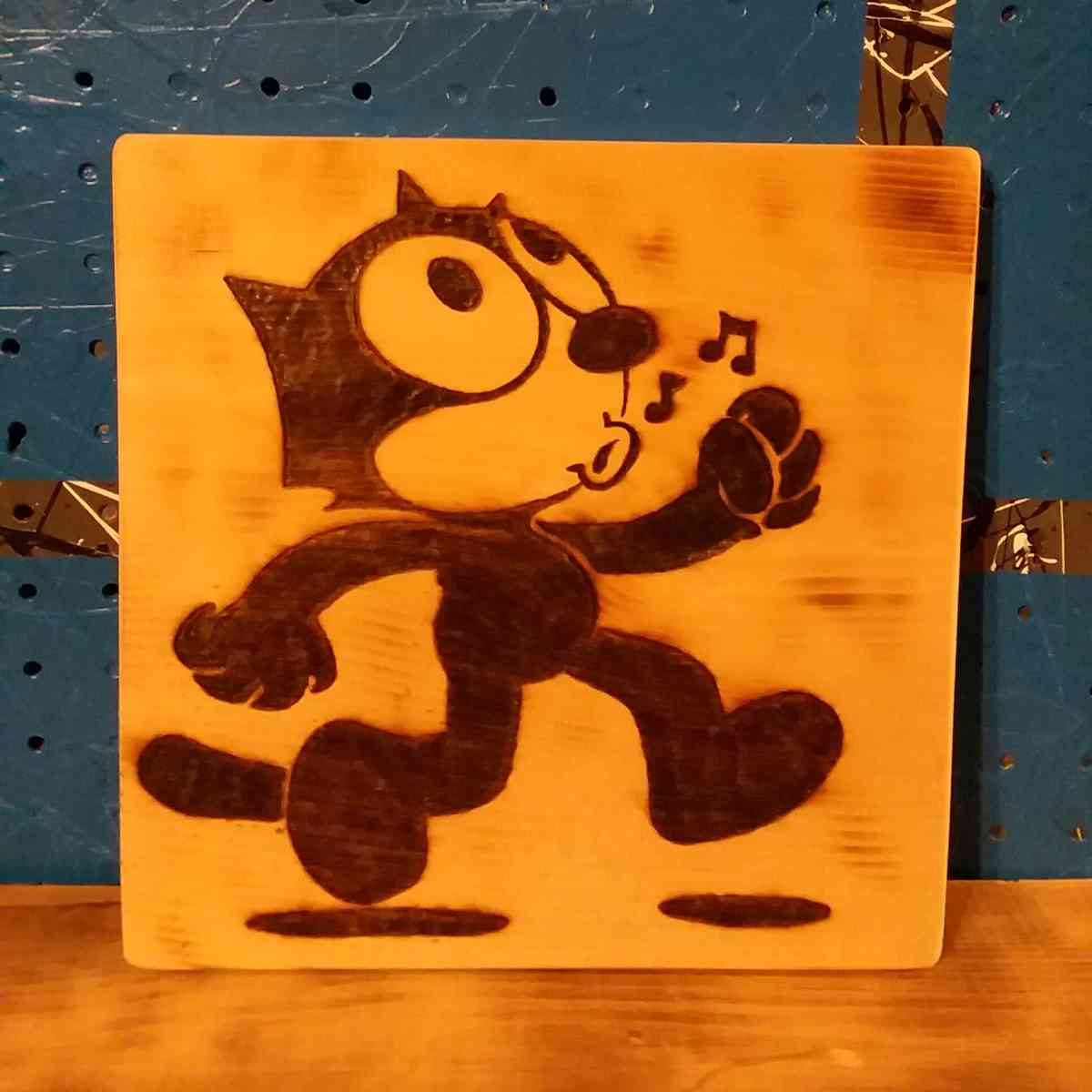 Felix Wall Decor Pyrography
