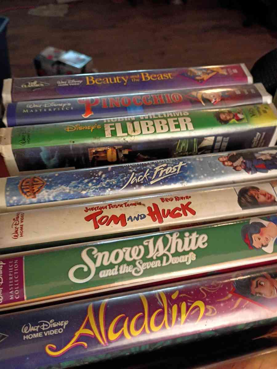 30 Walt Disney Movies And 34 Vhs Movies