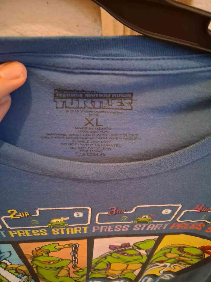 TMNT Arcade Blue T Shirt 2019 Size XL for Men