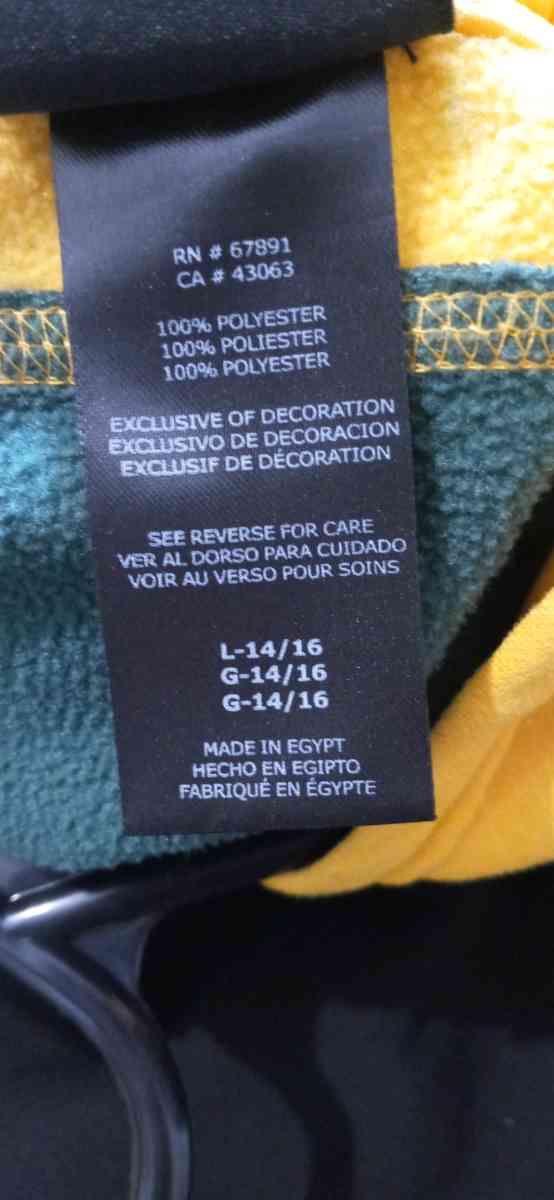 Youth Large Lightweight Green Bay Packers Hoodie