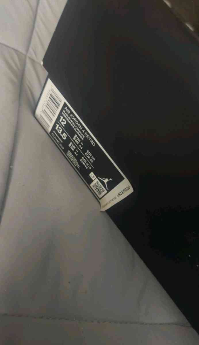 Jordan 4 retro black cats size 12 new