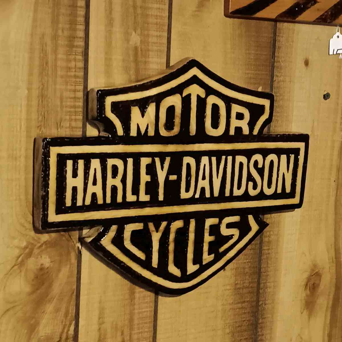 Harley Davidson pyrography
