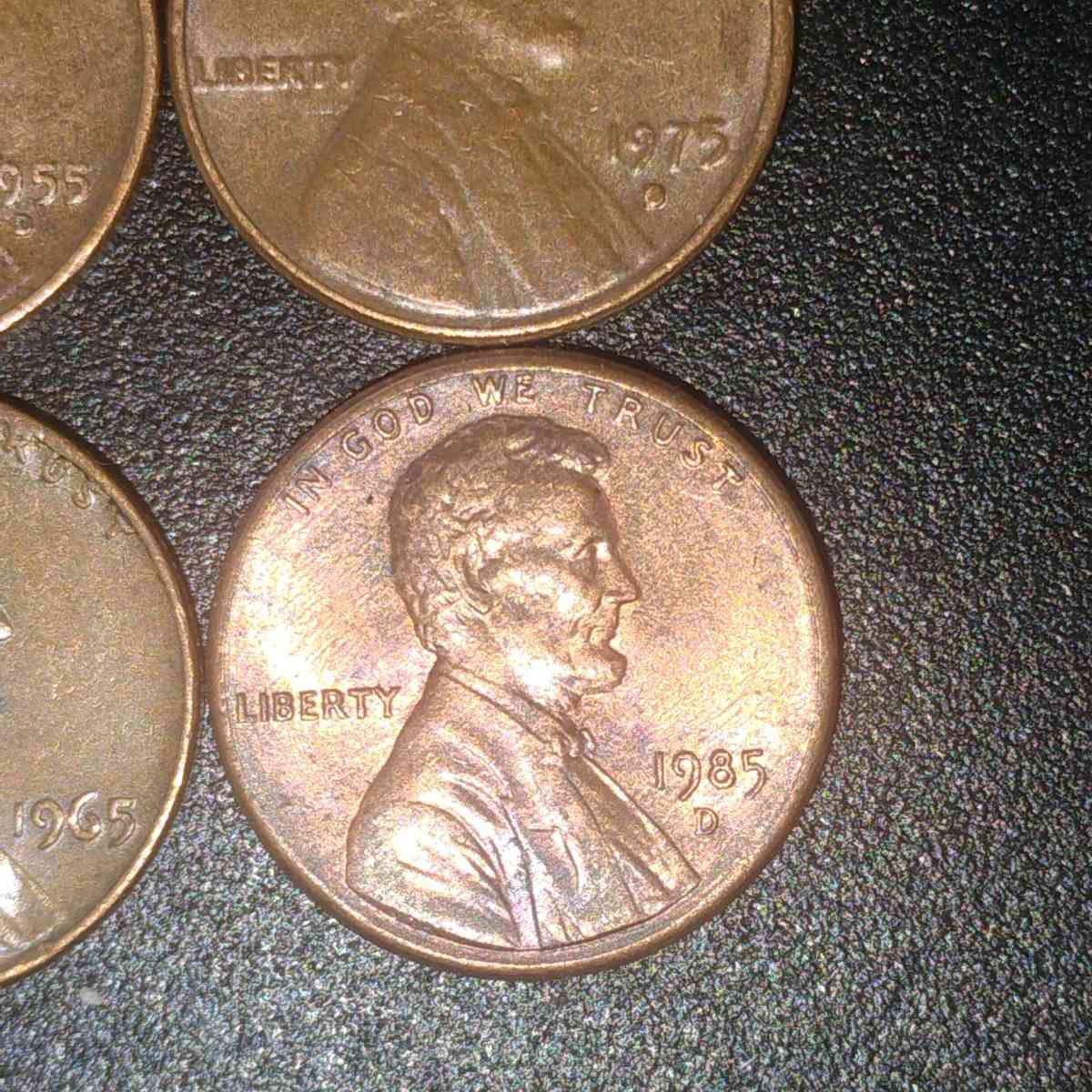 4 PENNY CENT 1955 65 75 1985