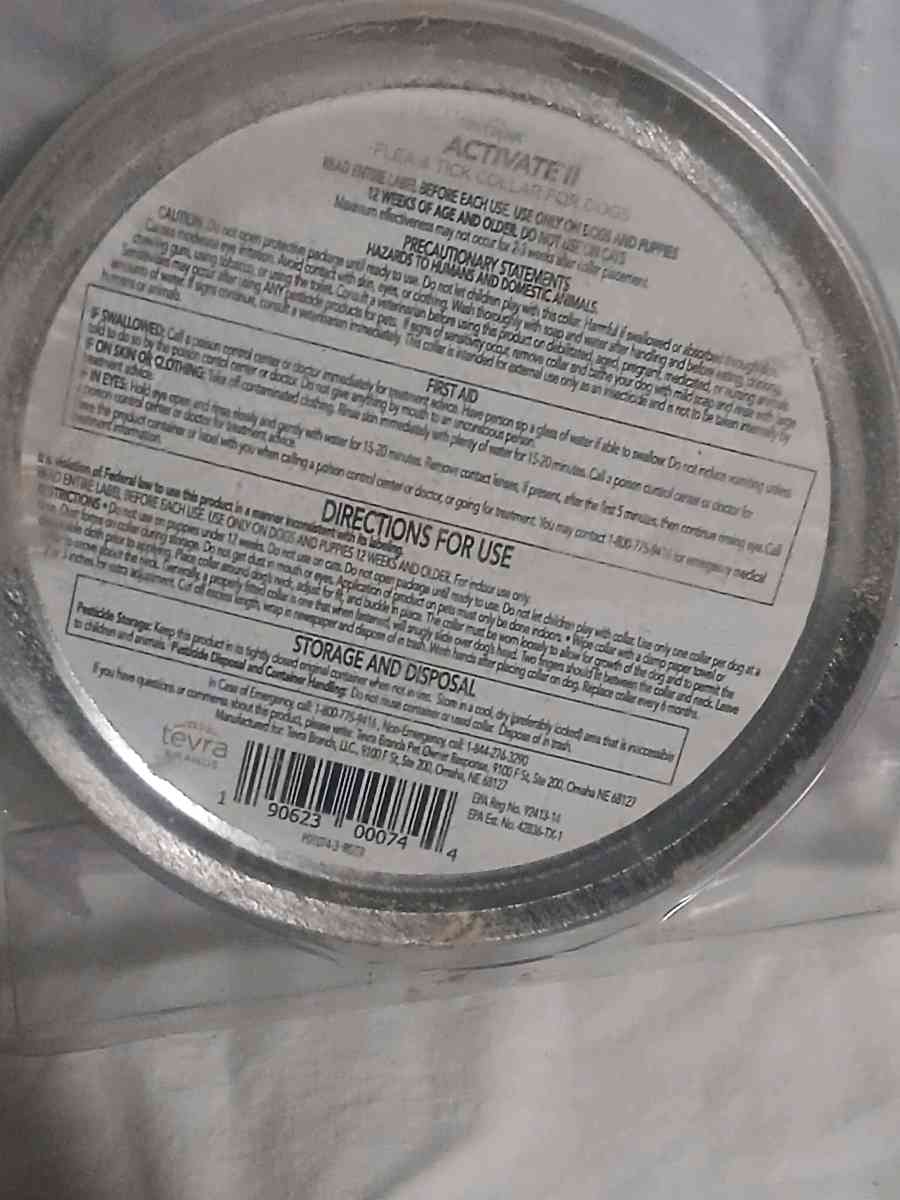 activate 2 flea and tick collar