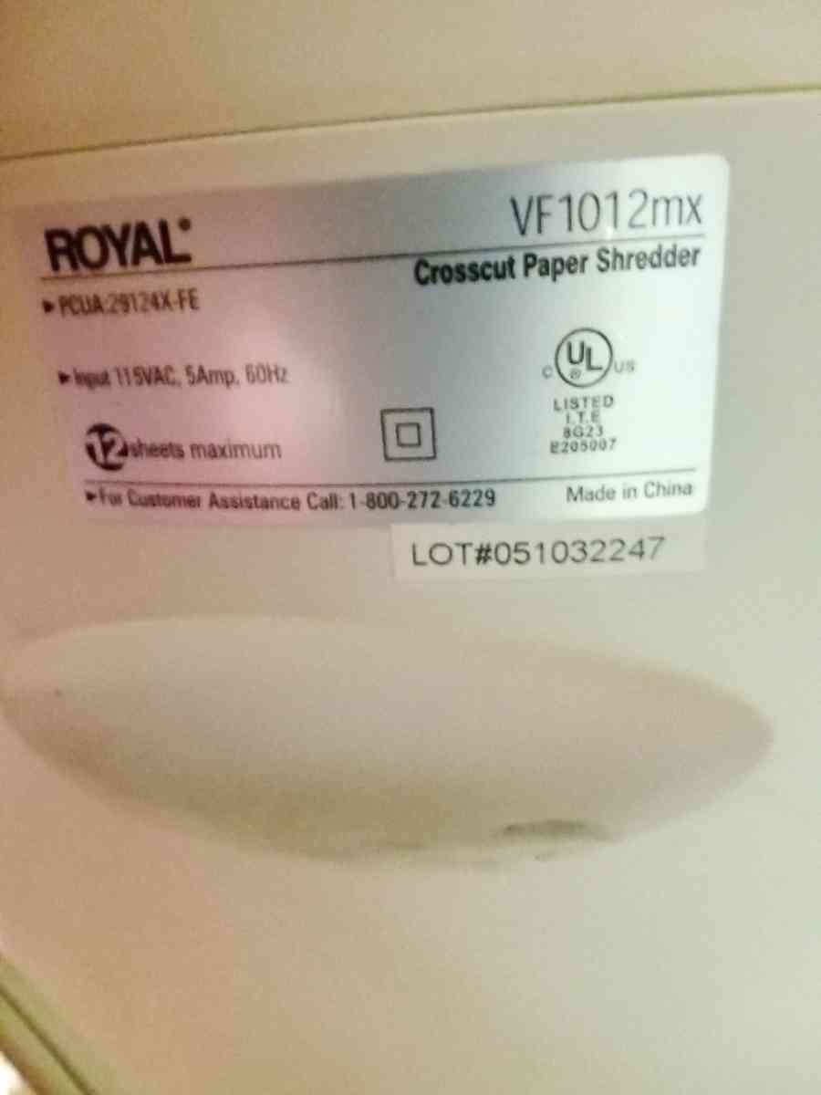 Crosscut paper shredder