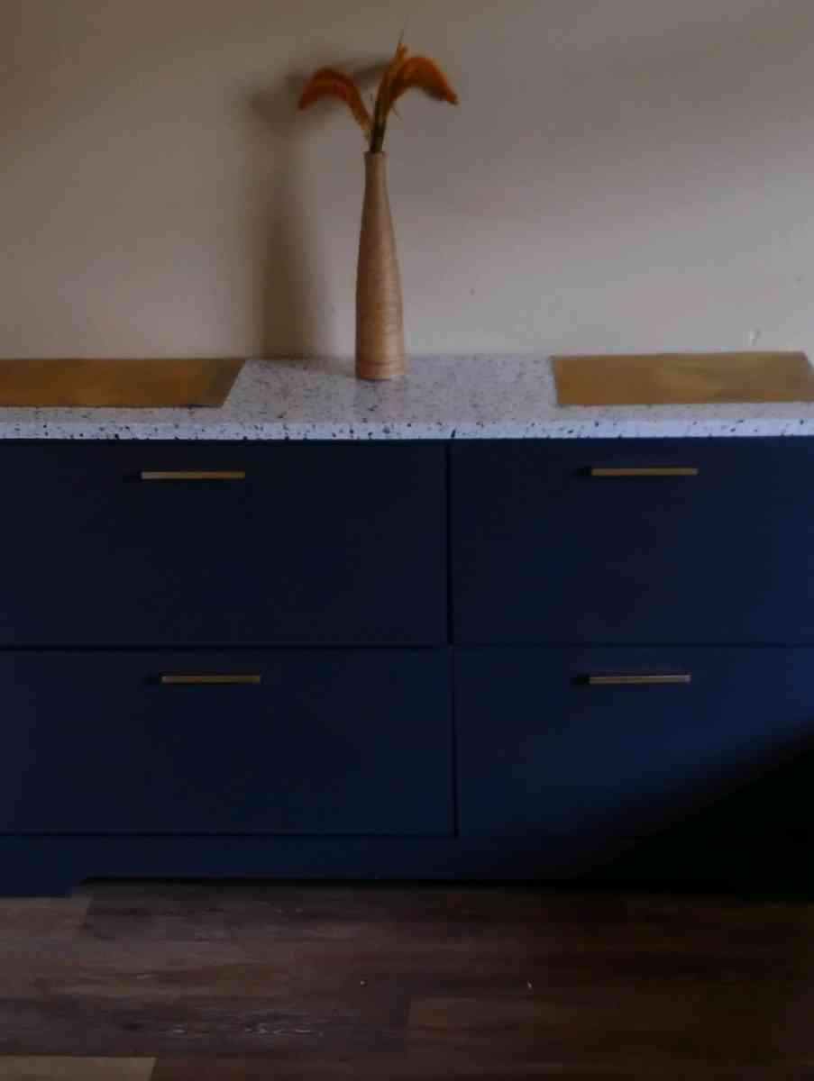 navy blue modern dresser