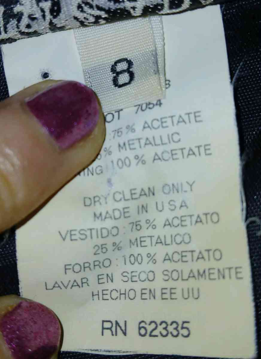 Dark Blue with Black Laced Prom Junior Dress