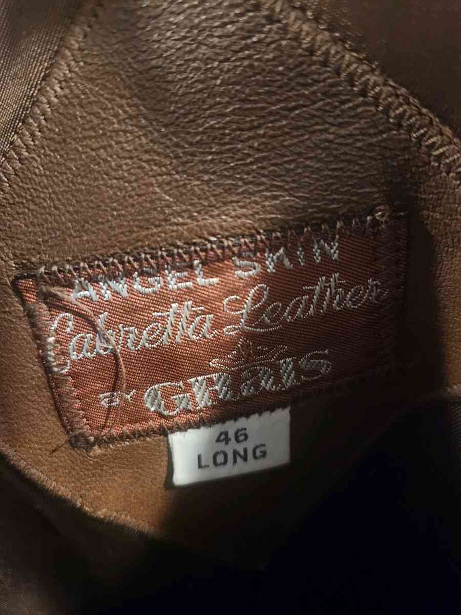 vintage leather jacket