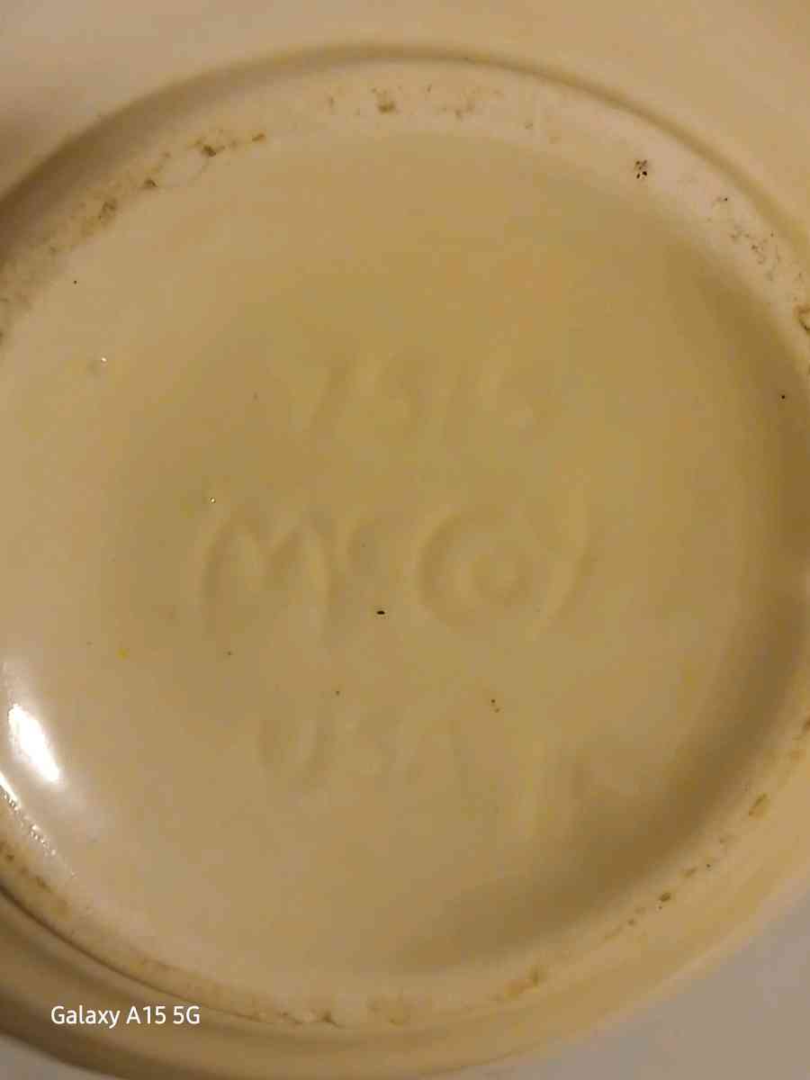 Vintage McCoy picture and bowl