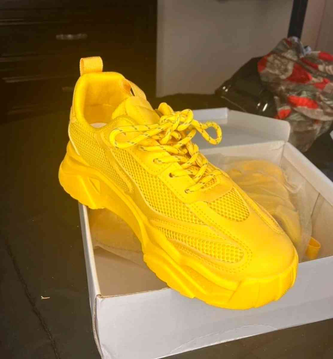 Bright Yellow Sneakers size 7