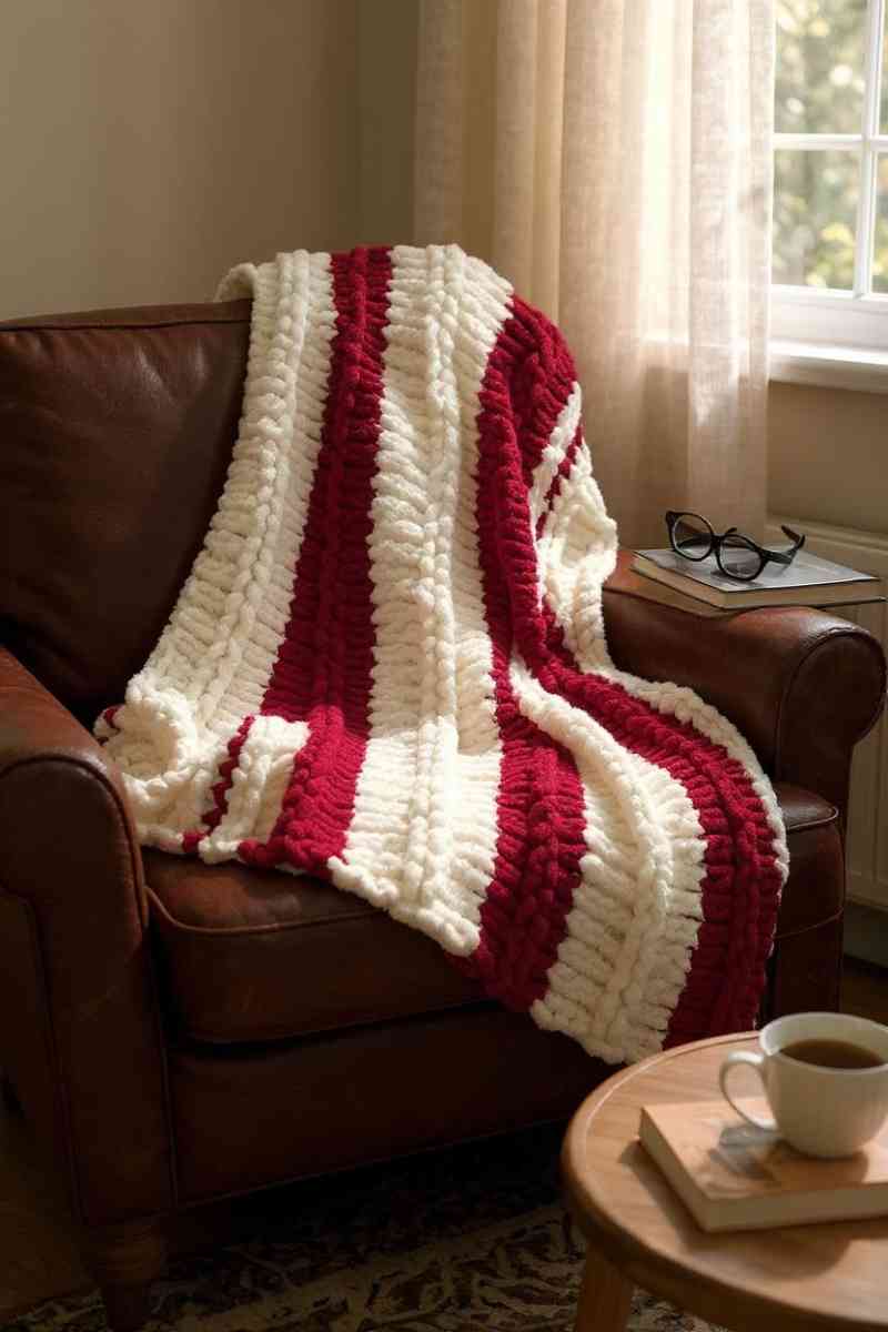 Candy Cane Cuddles Baby Blanket 32x35 - Salisbury, North Carolina - FleaMarketBay
