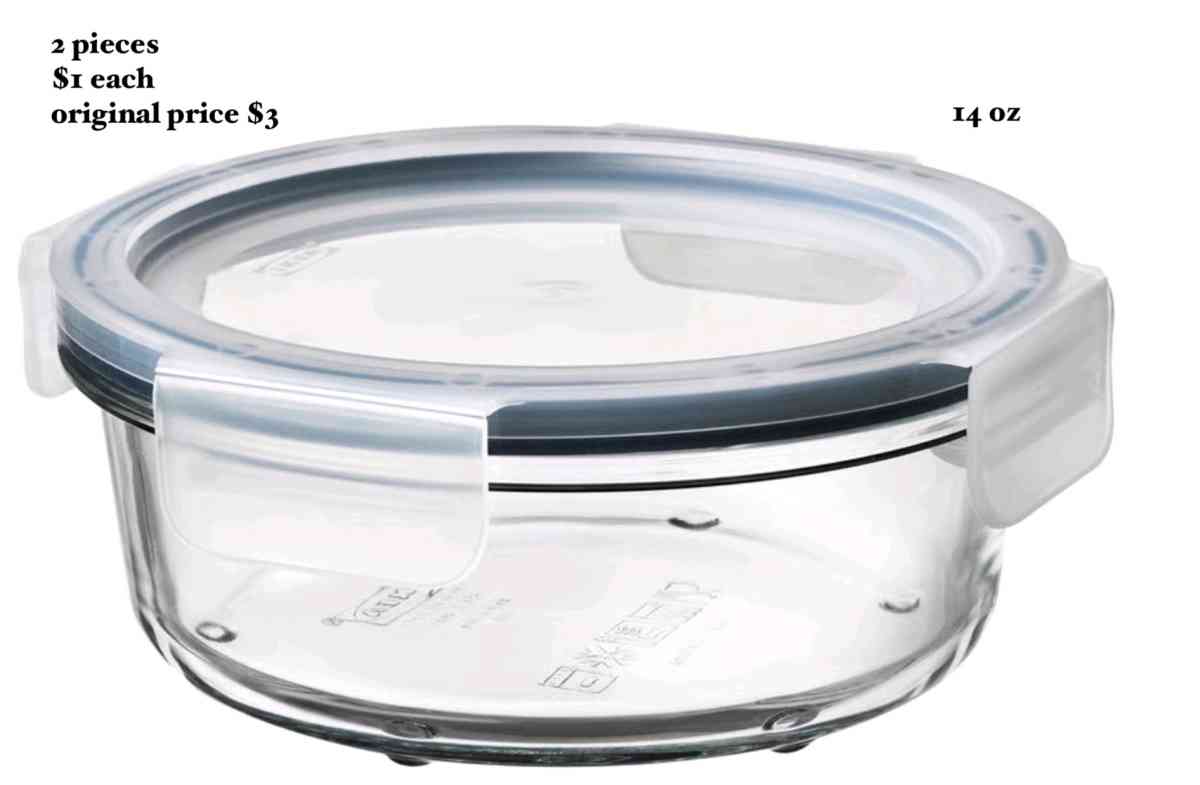 IKEA 365 Glass Food Containers and Loaf Pan and Jar