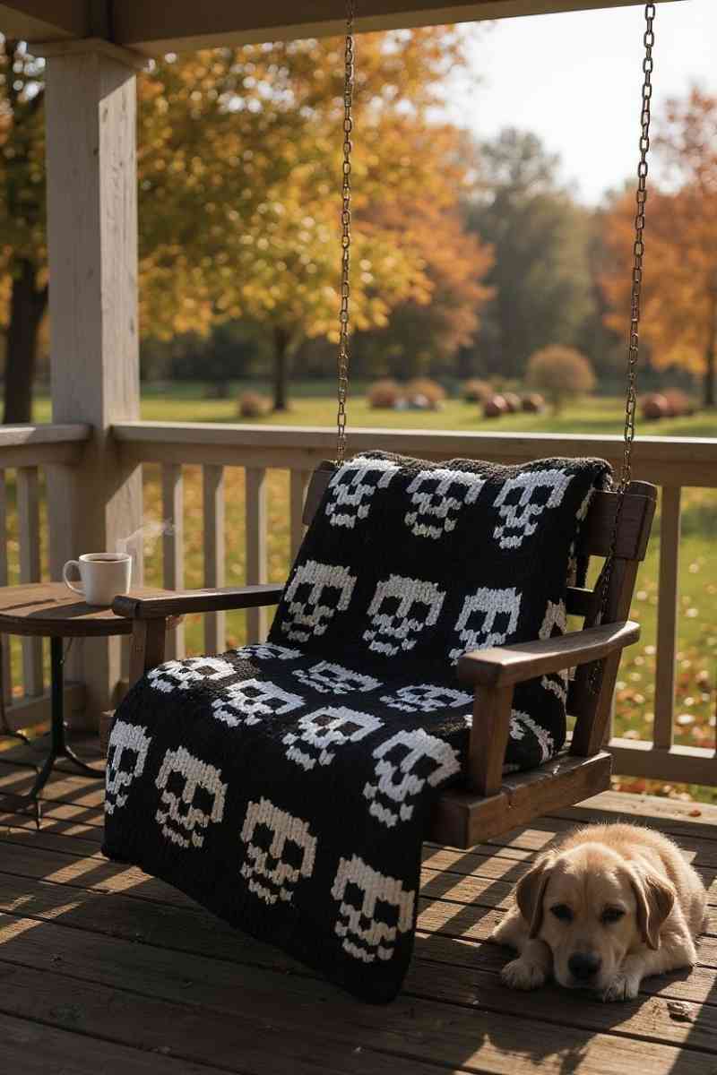 Midnight Skulls Blanket - Salisbury, North Carolina - FleaMarketBay