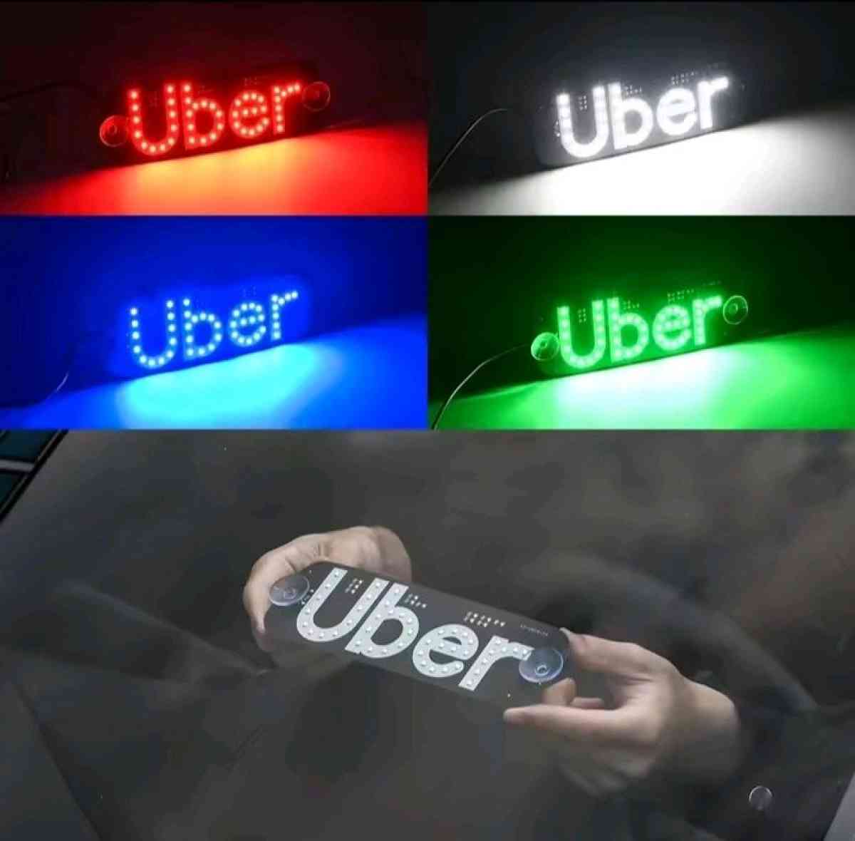 uber usb led car sign