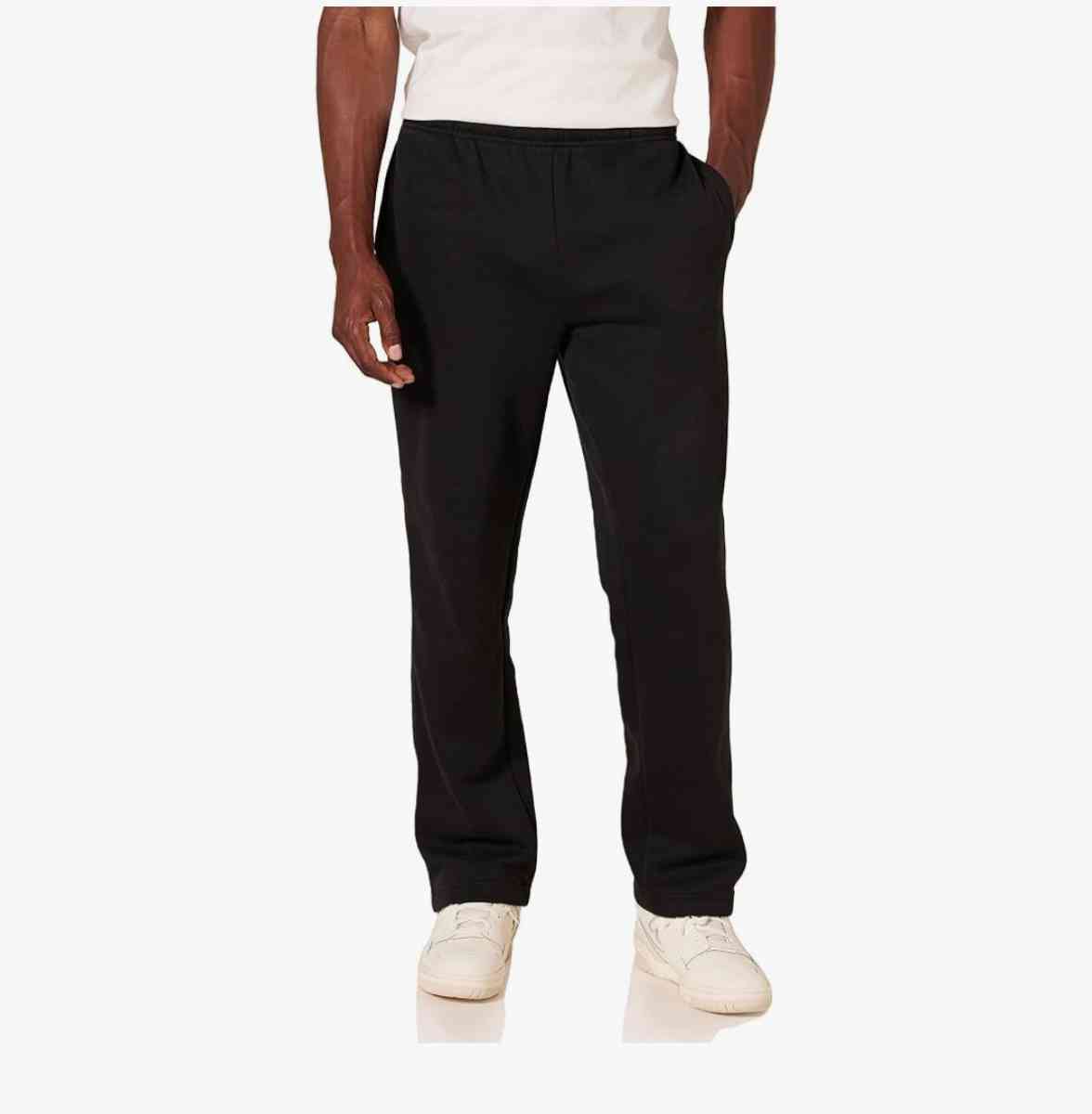 fleece open leg joggers