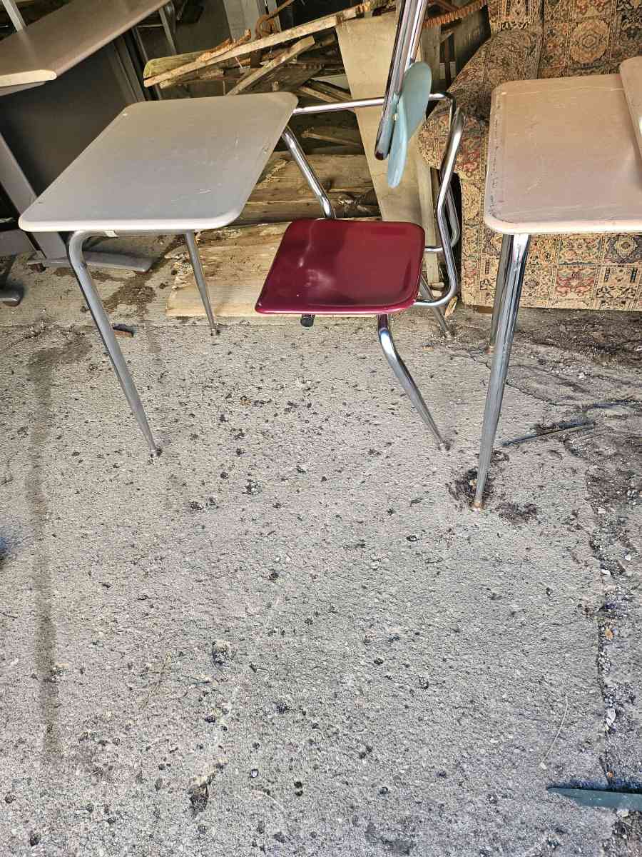 School desk three dollars each