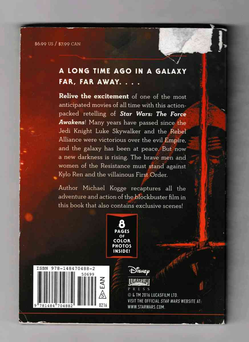 STAR WARS THE FORCE AWAKENS JUNIOR NOVEL 2016 - Lawrenceville, Georgia - FleaMarketBay