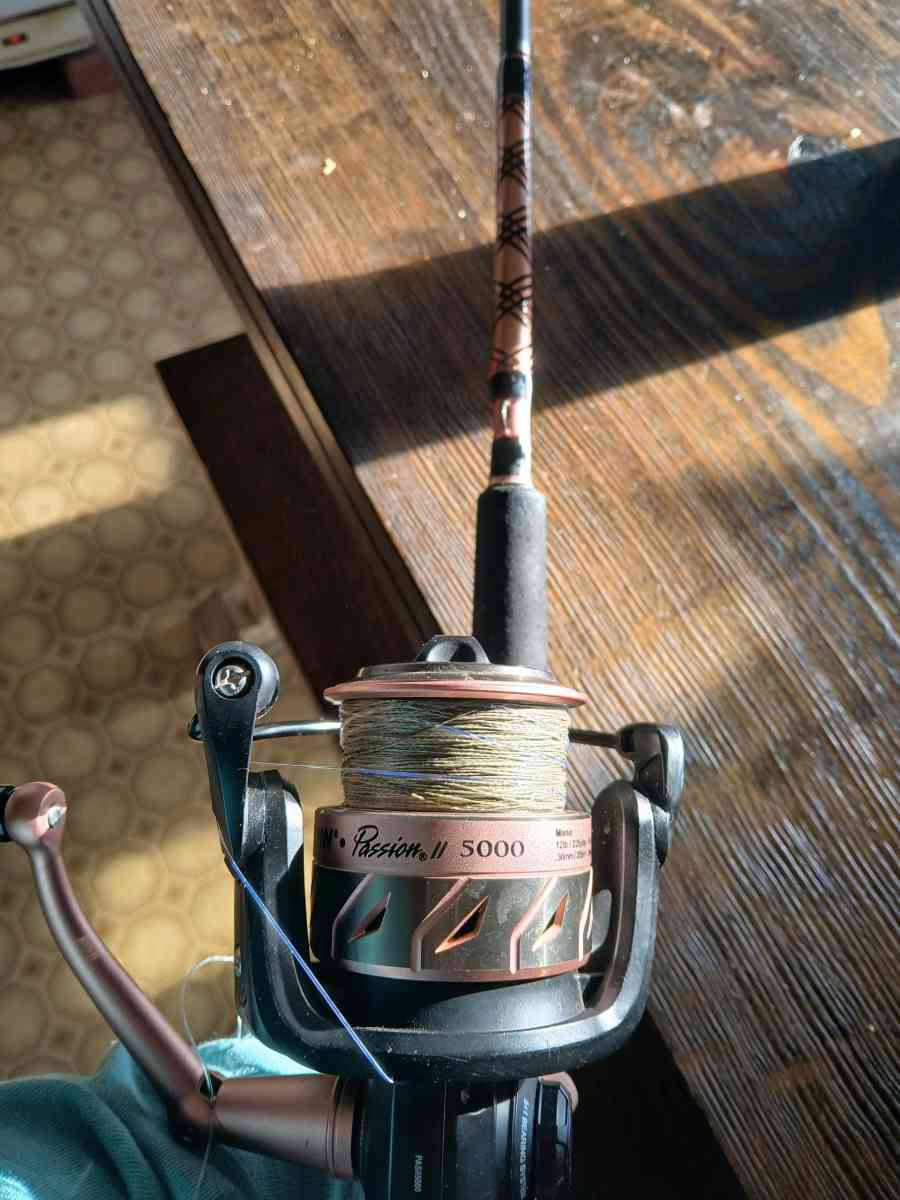 peen passion fishing rod and reel